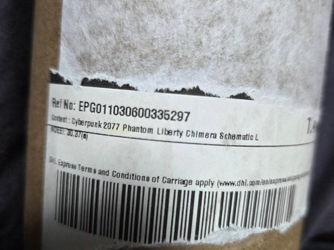 サイバーパンク2077 CHIMERA SCHEMATIC LITHOGRAPH