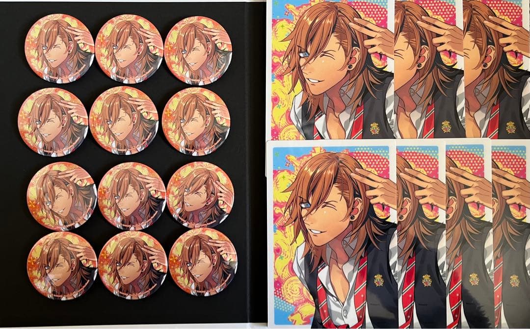 【うたプリ】リピラブ ビジュアルカード　缶バッジ　セシル 愛島セシル