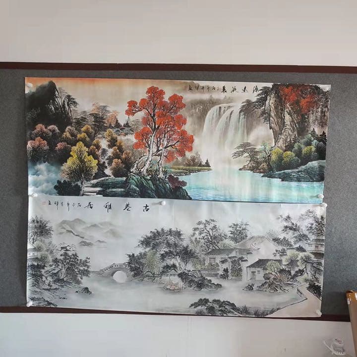 中国の山水画（1枚の絵）