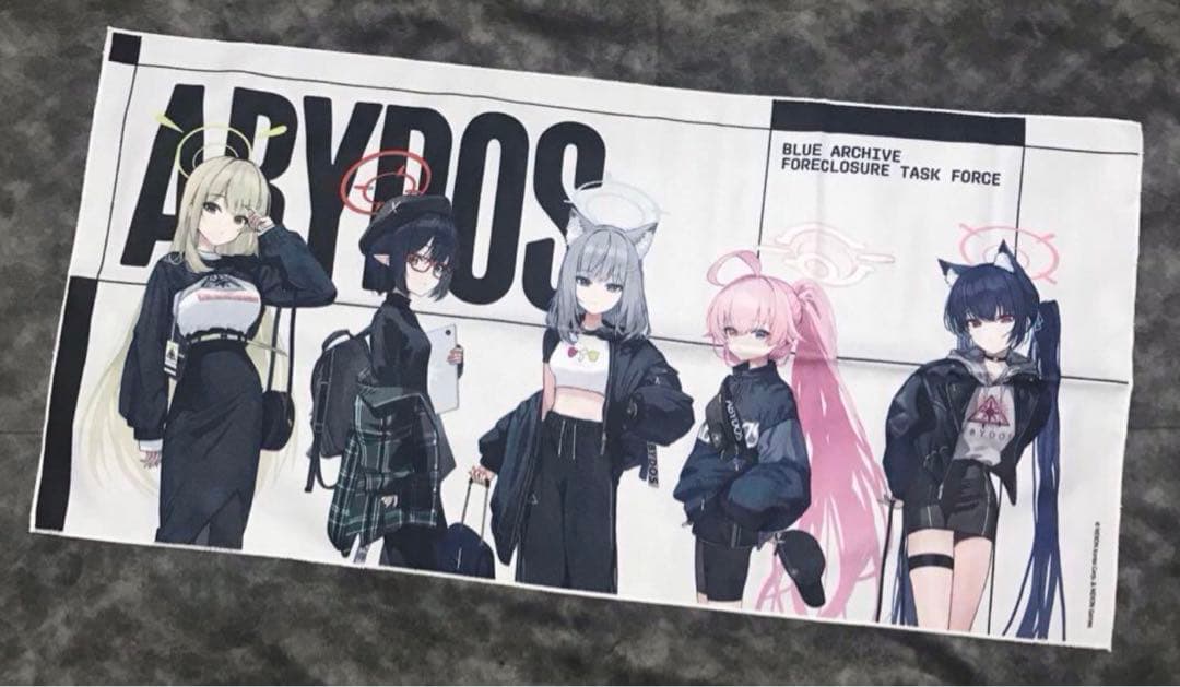 ブルーアーカイブ ブルアカ PEER 現代デパート アビドス 韓国限定 タオル