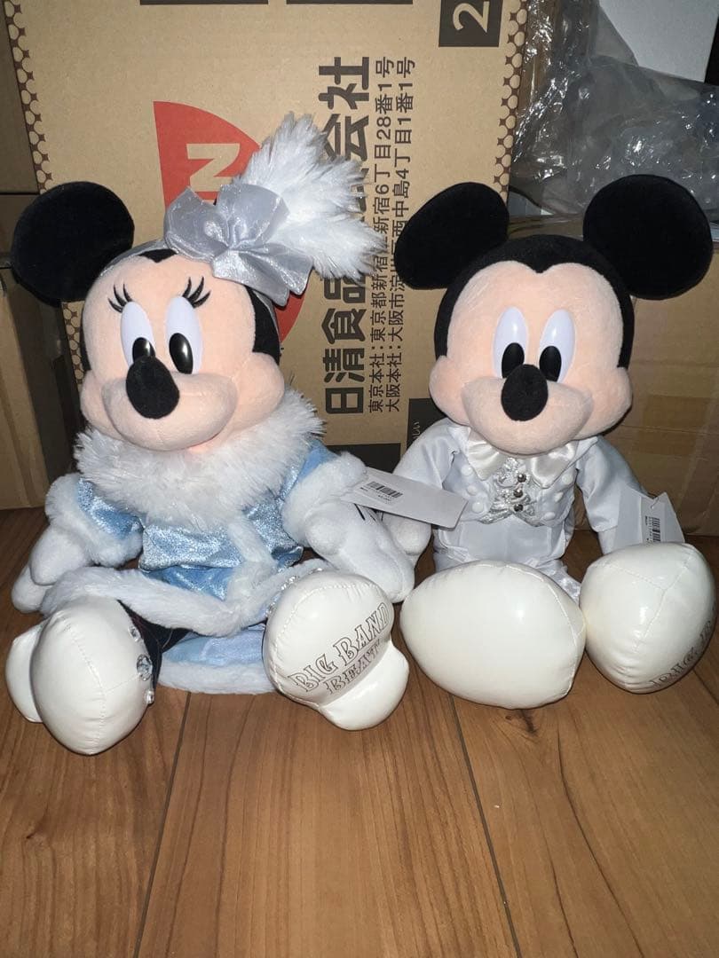 ミッキー　ミニー　ぬいぐるみ　BBB