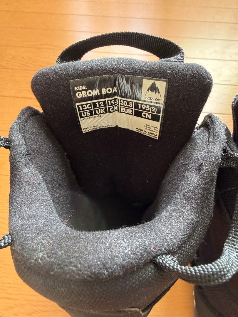 Burton 子ども用スノーボードブーツ ブラック19.5cm