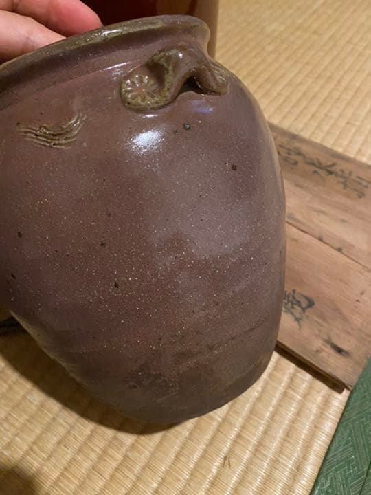 骨董品/辰砂水指☆支那焼☆