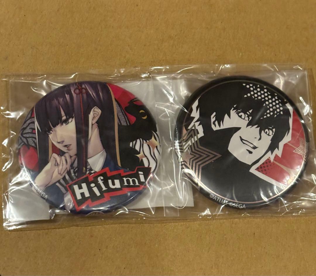 ペルソナ5　P5 楽天コレクション　缶バッジ　主人公＆東郷一二三