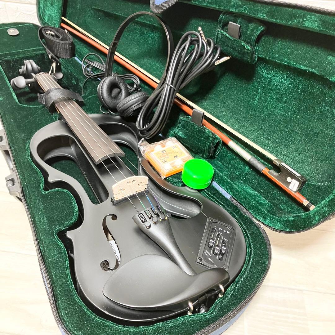 美品 hallstatt ハルシュタット CV-210E エレキバイオリン 黒