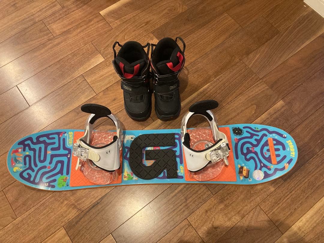 Burton キッズ スノーボード 3点セット 90cm ブーツ 子供用