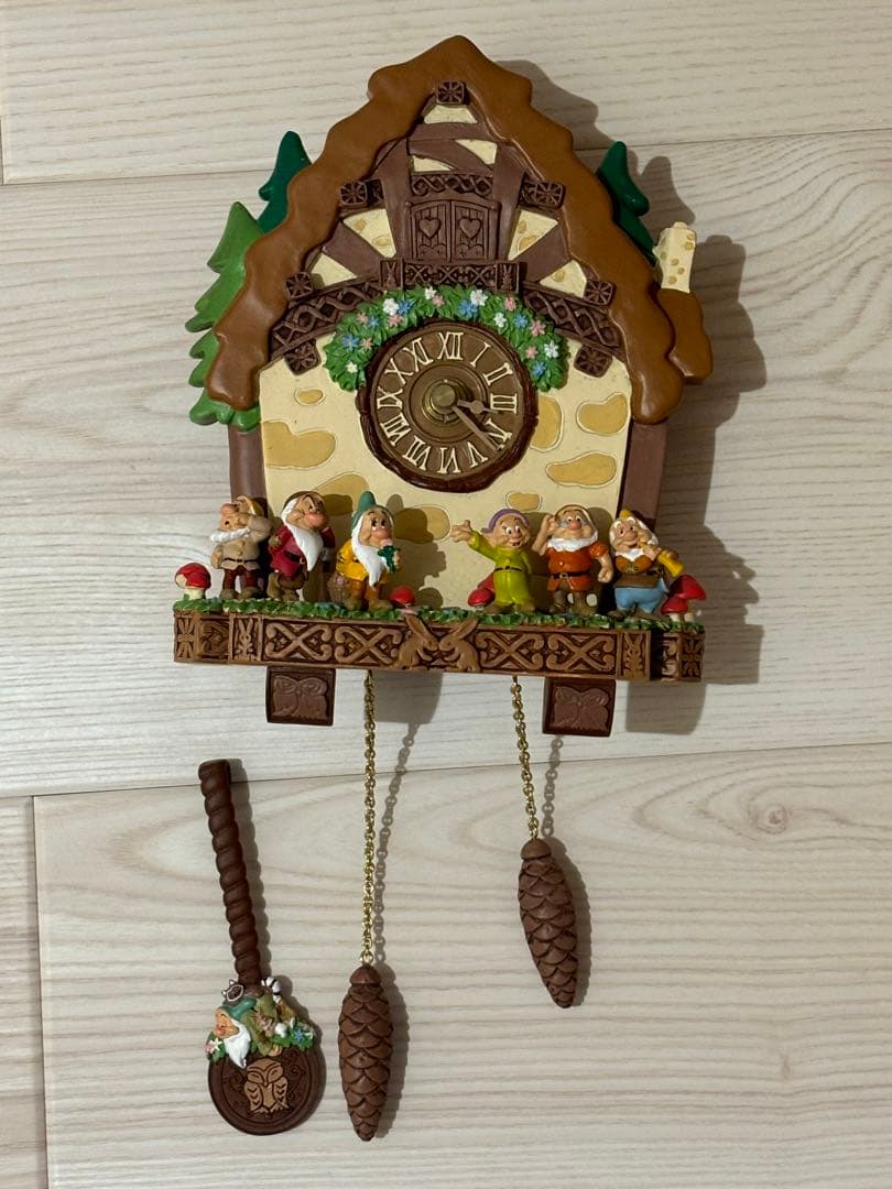 【シングルモルト】ディズニー　白雪姫7人の小人　掛け時計