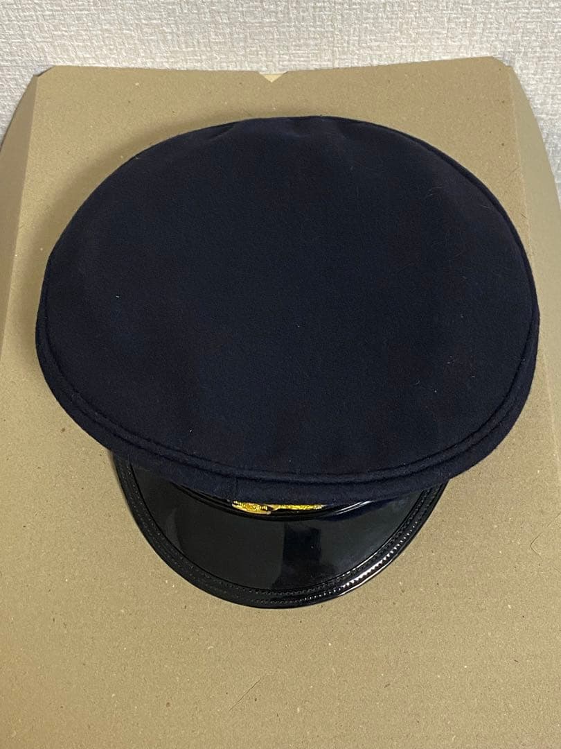 大日本帝国海軍　士官軍帽　制帽　58cm 複製品 日覆付　日本軍