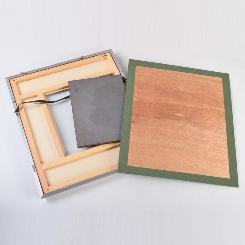 輪島塗　角野岩次作　沈金蒔絵　「昇陽松」　飾額　共箱　C　8653A