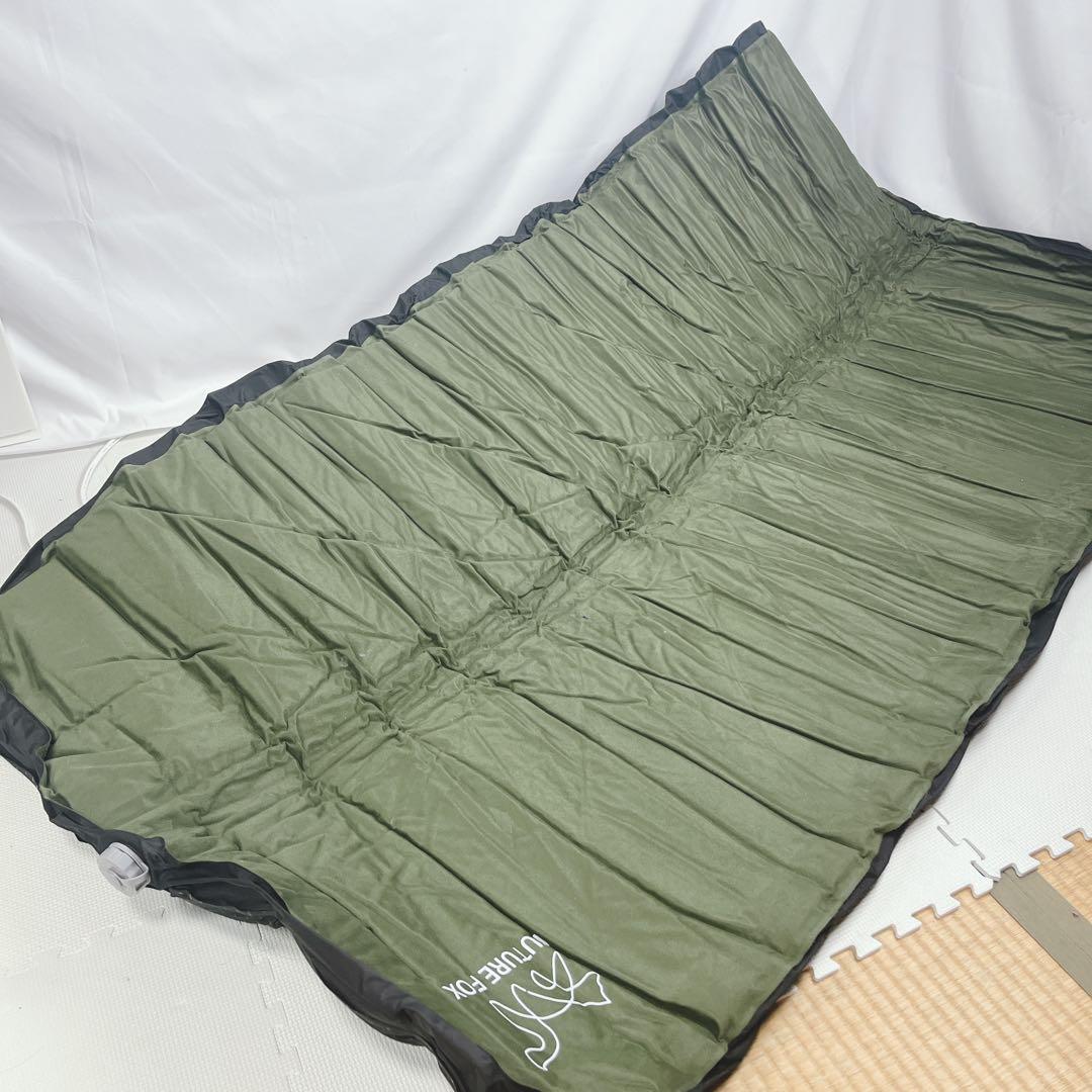 FUTUREFOX ワイドキャンプマット 自動吸気 オリーブ 90cm