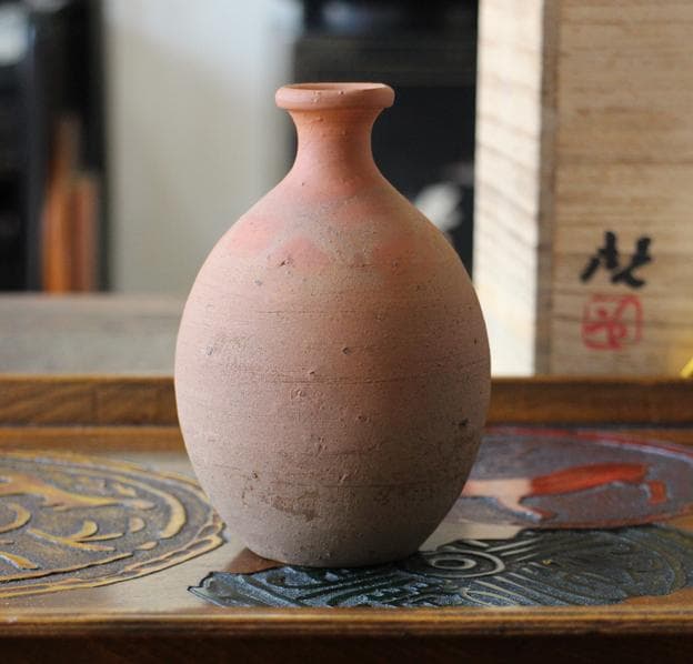 人間国宝 藤原啓 備前焼とっくり 昭和59年追悼展 徳利 酒器 ビンテージ陶磁器