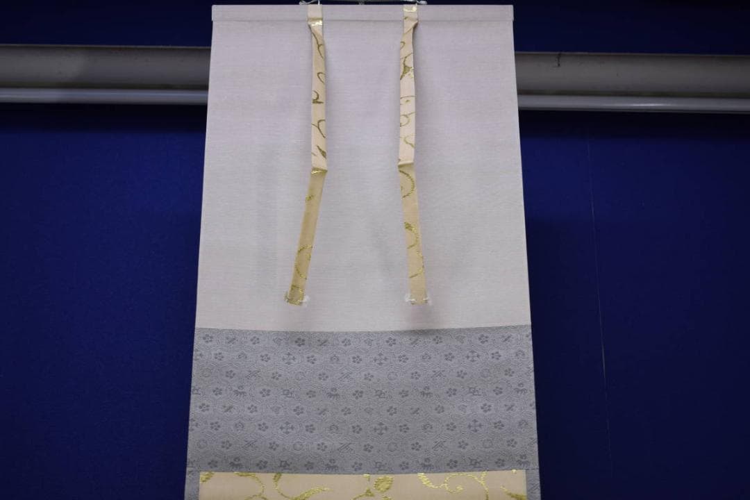 真作/呉春/鴬画賛/杉極箱付/布袋屋掛軸HH-838