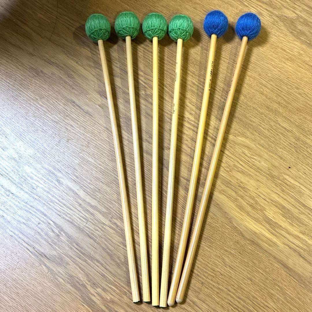 マリンバ　マレット　3セット6本　まとめ買い歓迎