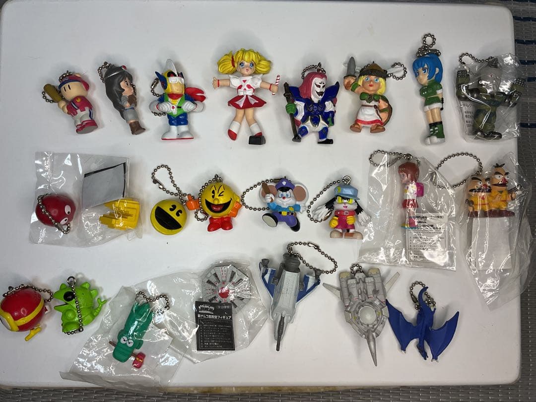 namco ゲームキャラクター キーチェーンフィギュア 60体セット