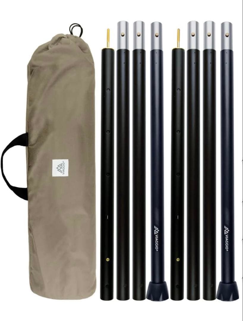 Viaggio+ タープポール 直径32mm 120-280cm 2本セット