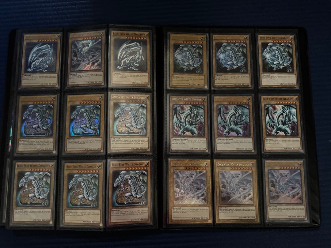 遊戯王 青眼の白龍 計108枚 青眼の亜白龍 計27枚 ファイル付　まとめ売り