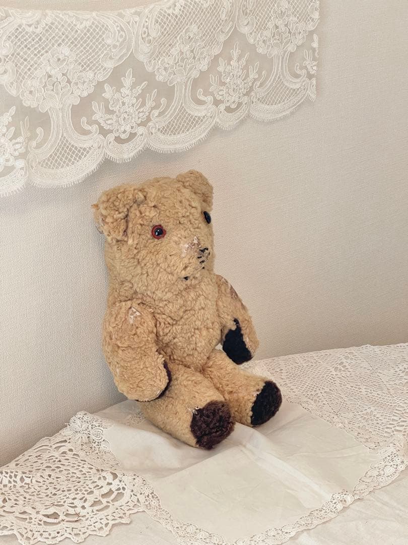 j 佇むくまちゃん　アンティークベア　アンティークテディベア　イギリス