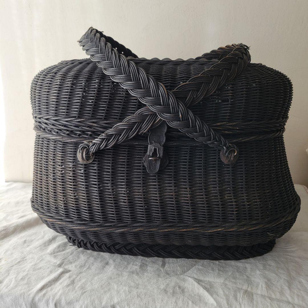 フランス　アンティーク　ブラック　パニエ