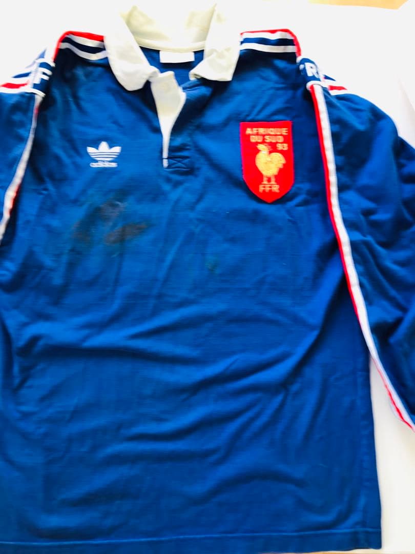 ラグビー フランス代表のジャージ　1993年南アフリカ遠征の実使用