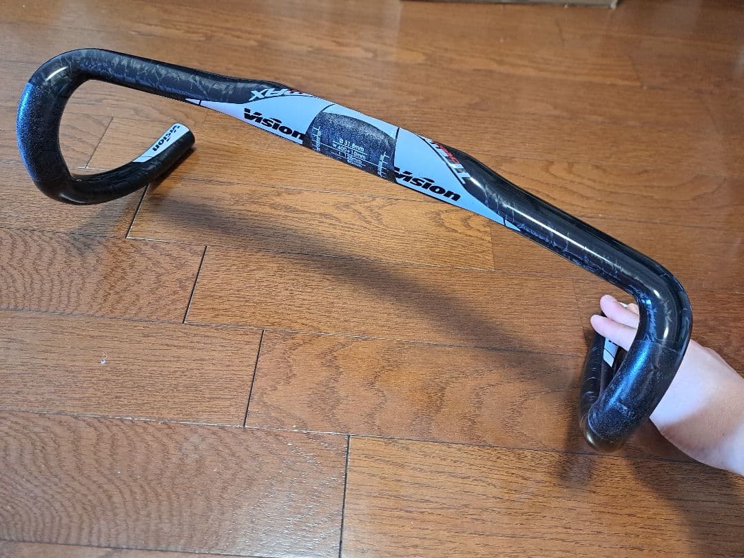 VISION ロードバイク用カーボンハンドル 400mm