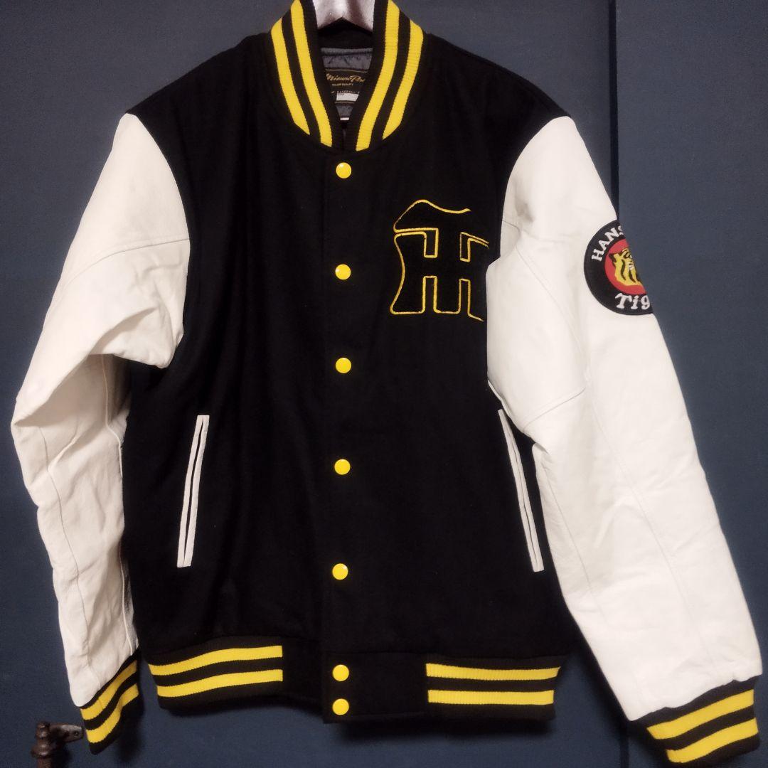 阪神タイガース MIZUNOプロ スタジャン　ダイヤモンドプラス　袖レザー　L