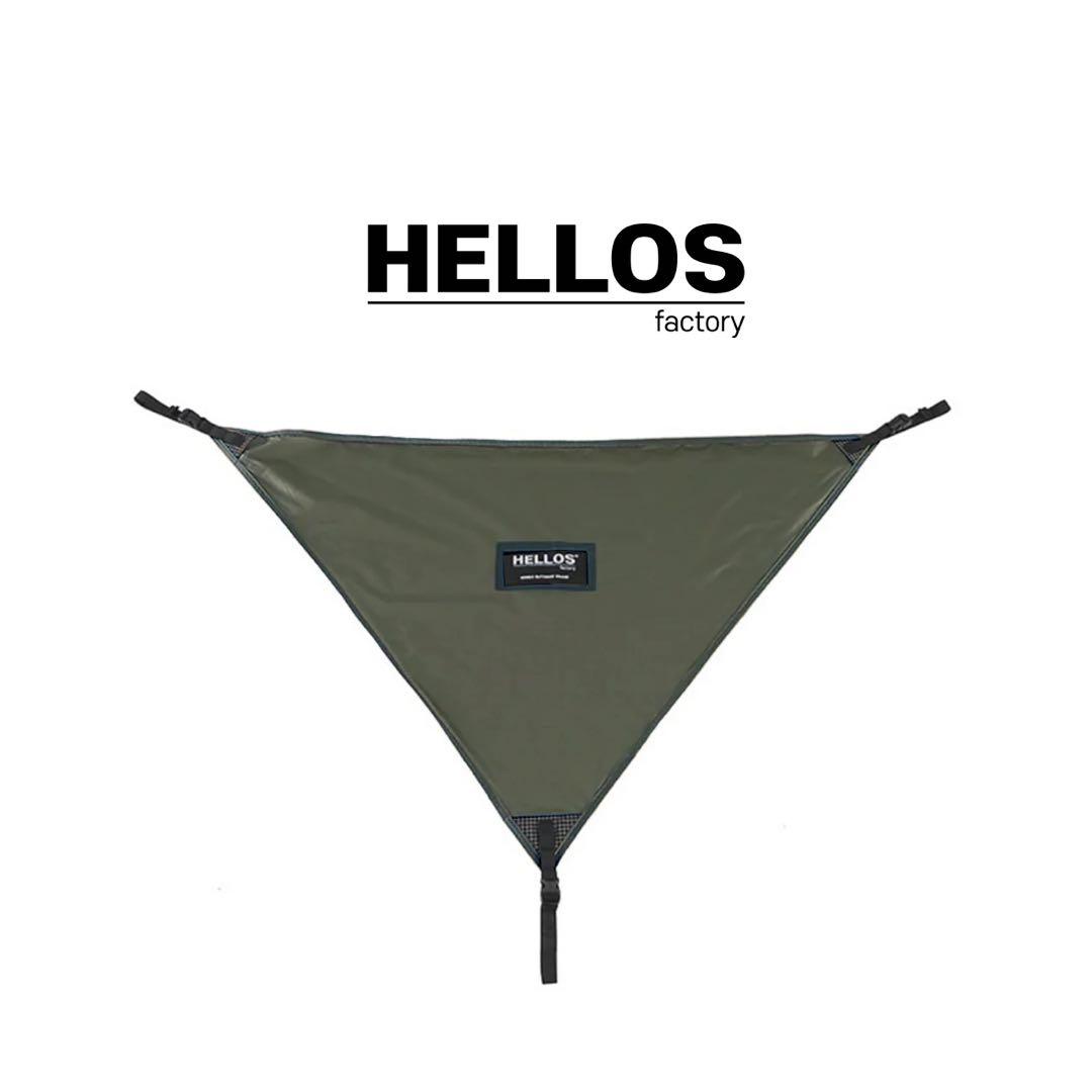hellos テント　shelter flag フラッグ　新品　アーミーグリーン