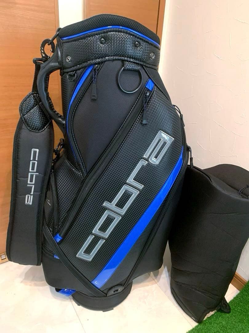 希少　完売　ほぼ新品未使用　コブラ　COBRA キャディバッグ　ブラック/ブルー