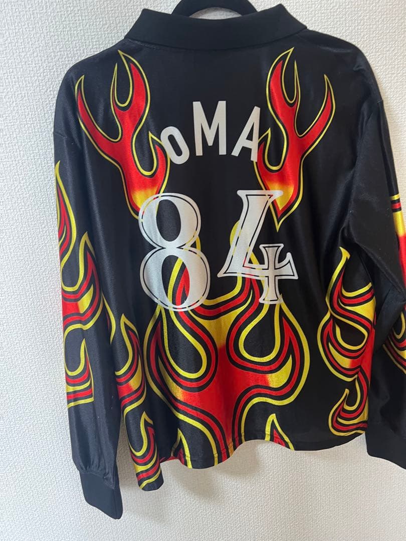 oMA 炎　デザインサッカー　長袖ユニフォーム　川口能活　アトランタ五輪日本代表