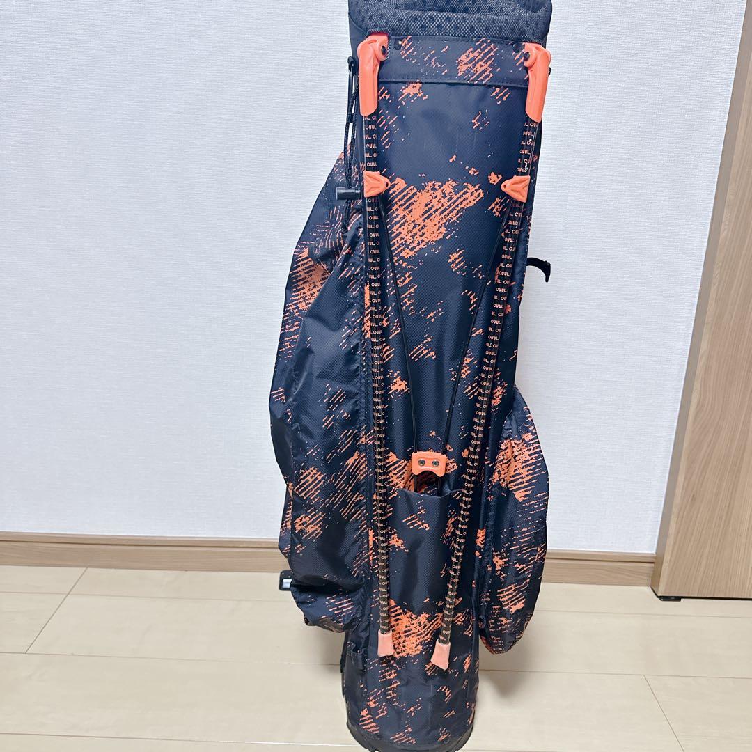 未使用級 OUUL オウル スタンド式 軽量 キャディバッグ 9型 4分割