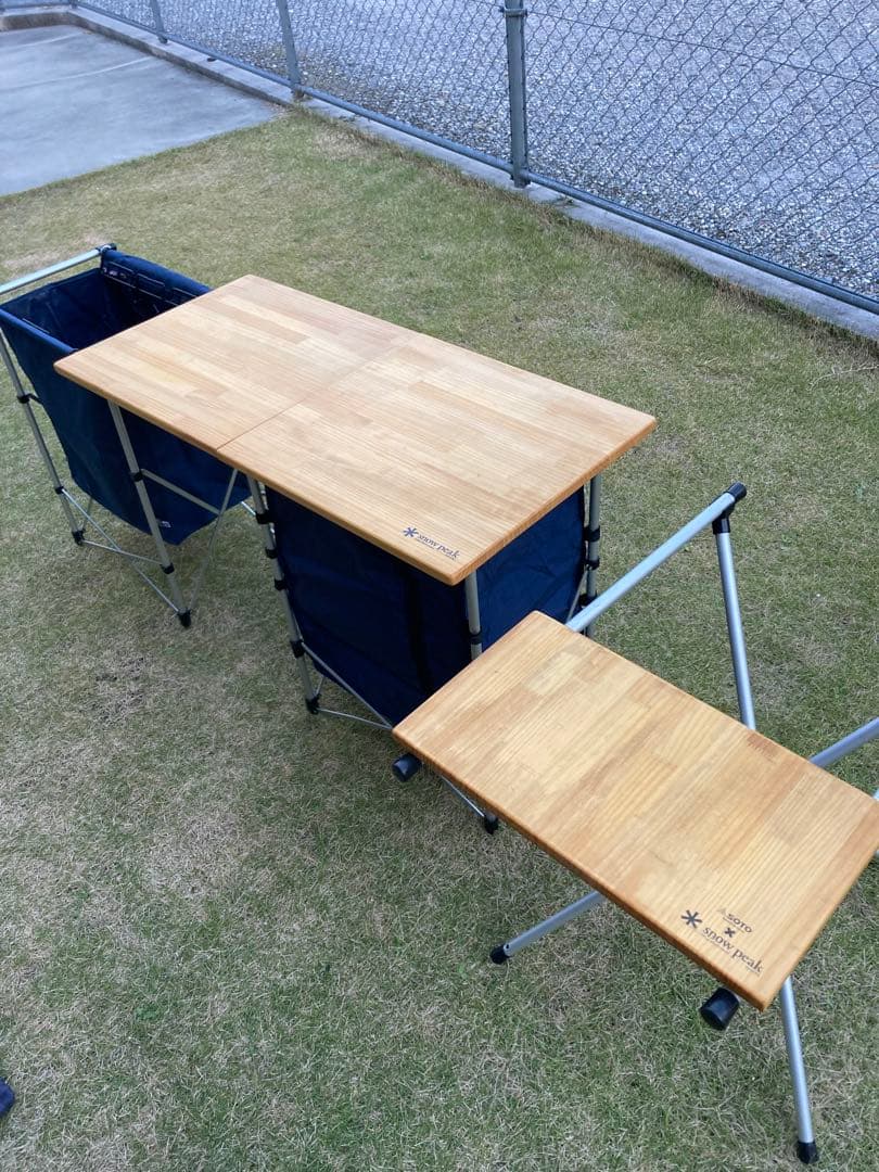 スノーピーク　ガビングスタンド　メッシュラックスタンド　バリスティックス