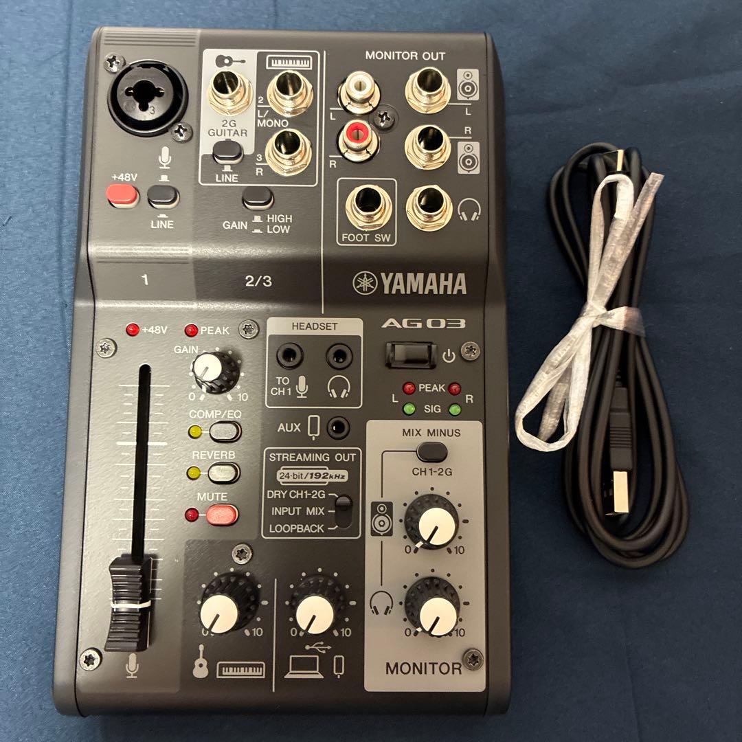 YAMAHA AG03MK2 ブラック ライブストリーミングミキサー