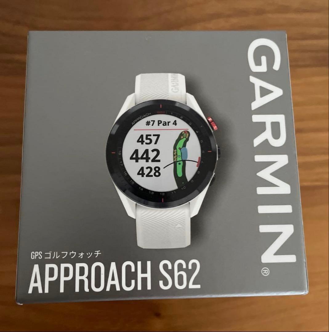 極美品 ガーミン S62 アプローチ ホワイト garmin S62