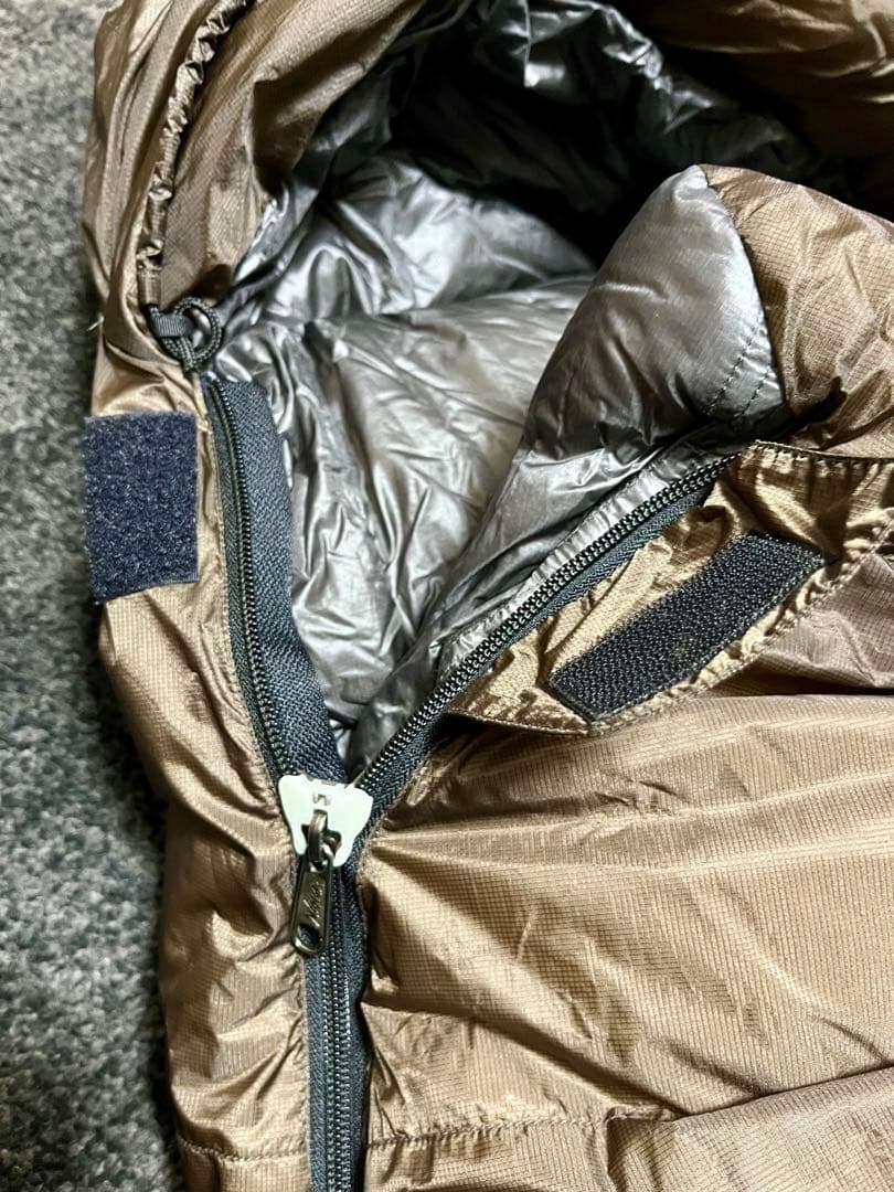 Nanga ナンガ オーロラライト 600dxブラウン寝袋 収納袋付き