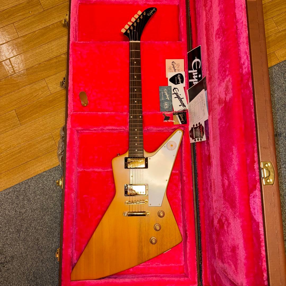 ギター Epiphone Korina Explorer Aged Natural