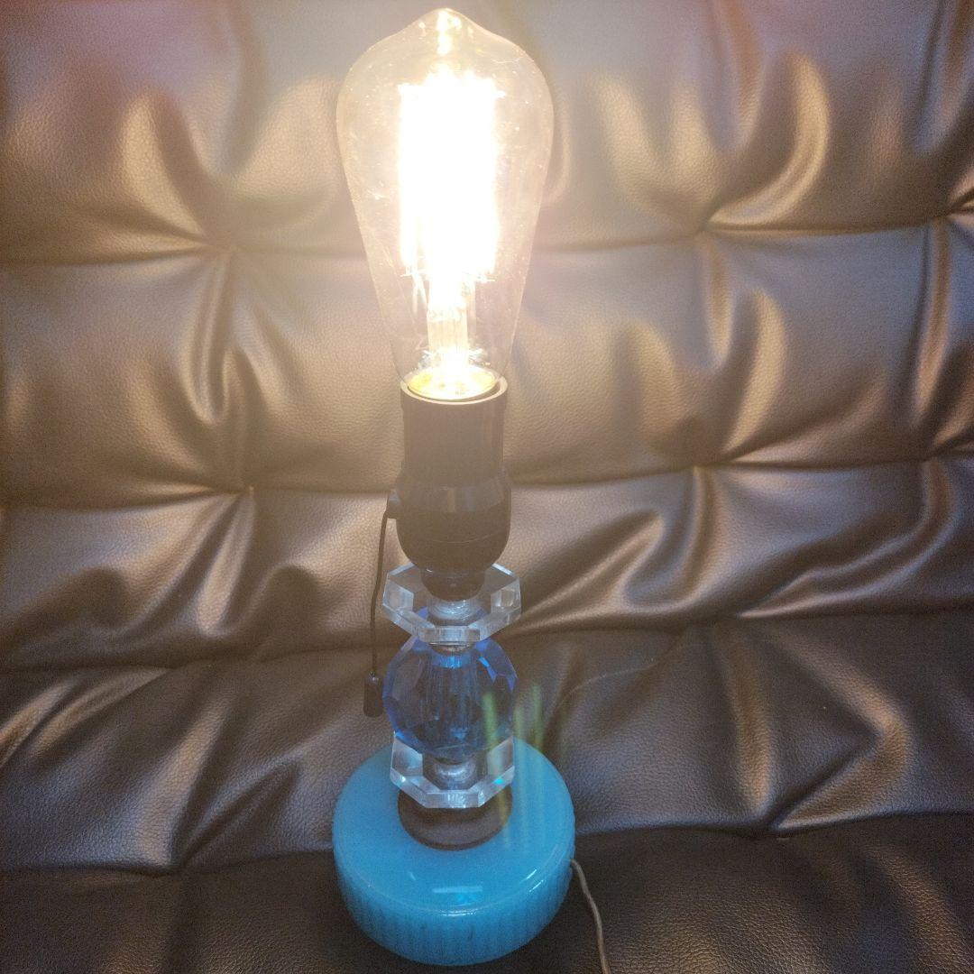 アンティーク ミルクガラス ランプ スタンドライト 骨董