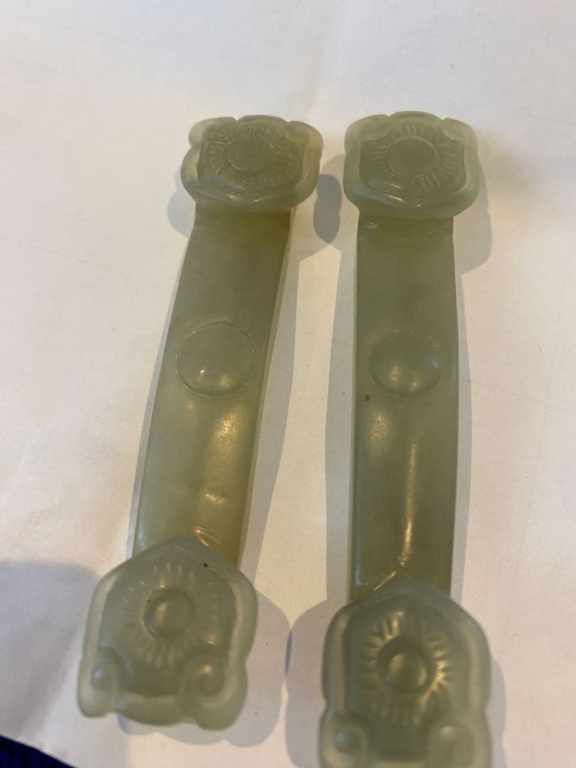古白玉彫刻如意2点セット85g TA1159