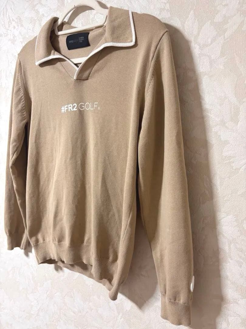 FR2 GOLF ポロ襟セーター ベージュ 長袖カットソー