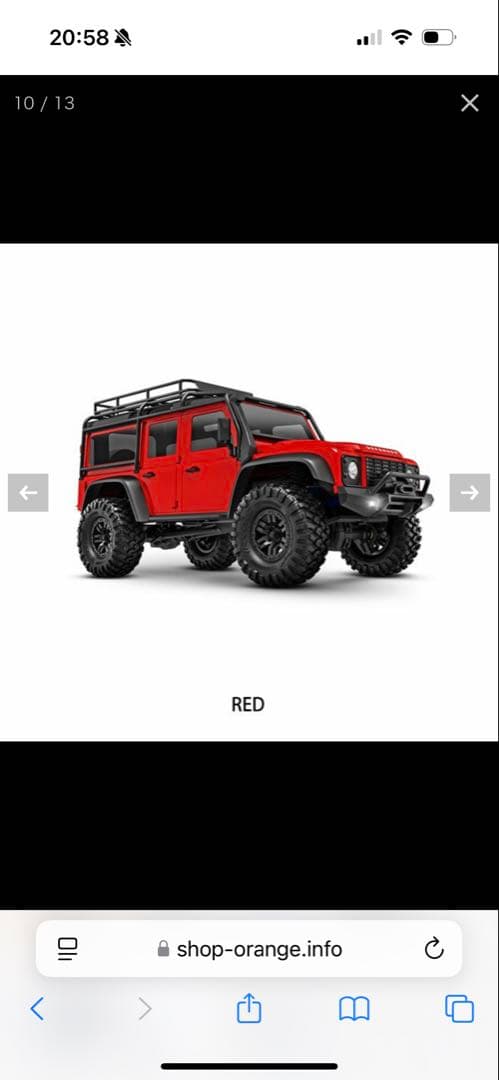 新品TRAXXAS トラクサス 1/18 TRX-4 M ディフェンダー　レッド