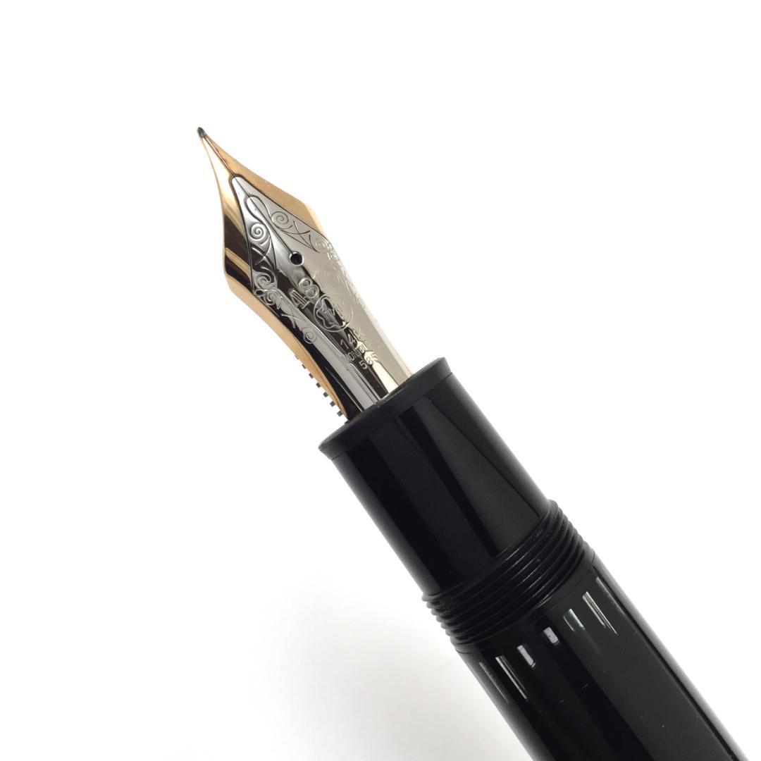 きれい 80年代 モンブラン 万年筆 149 14K 中白 エボナイト