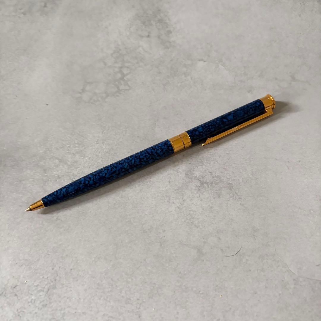 【希少✨】モンブラン　ノブレス　ブルーマーブル　ラピス✨　ボールペン　ツイスト