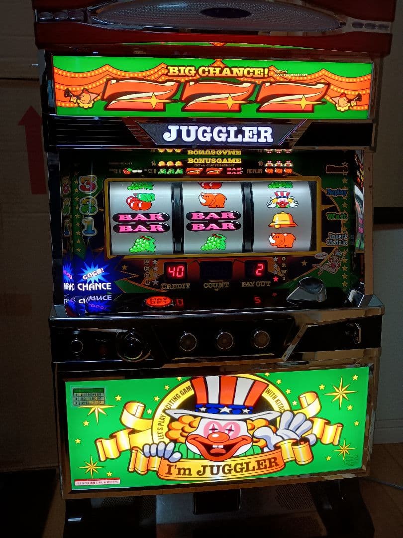 6号機　パチスロ実機　SアイムジャグラーEX グリーンパネル　スロット