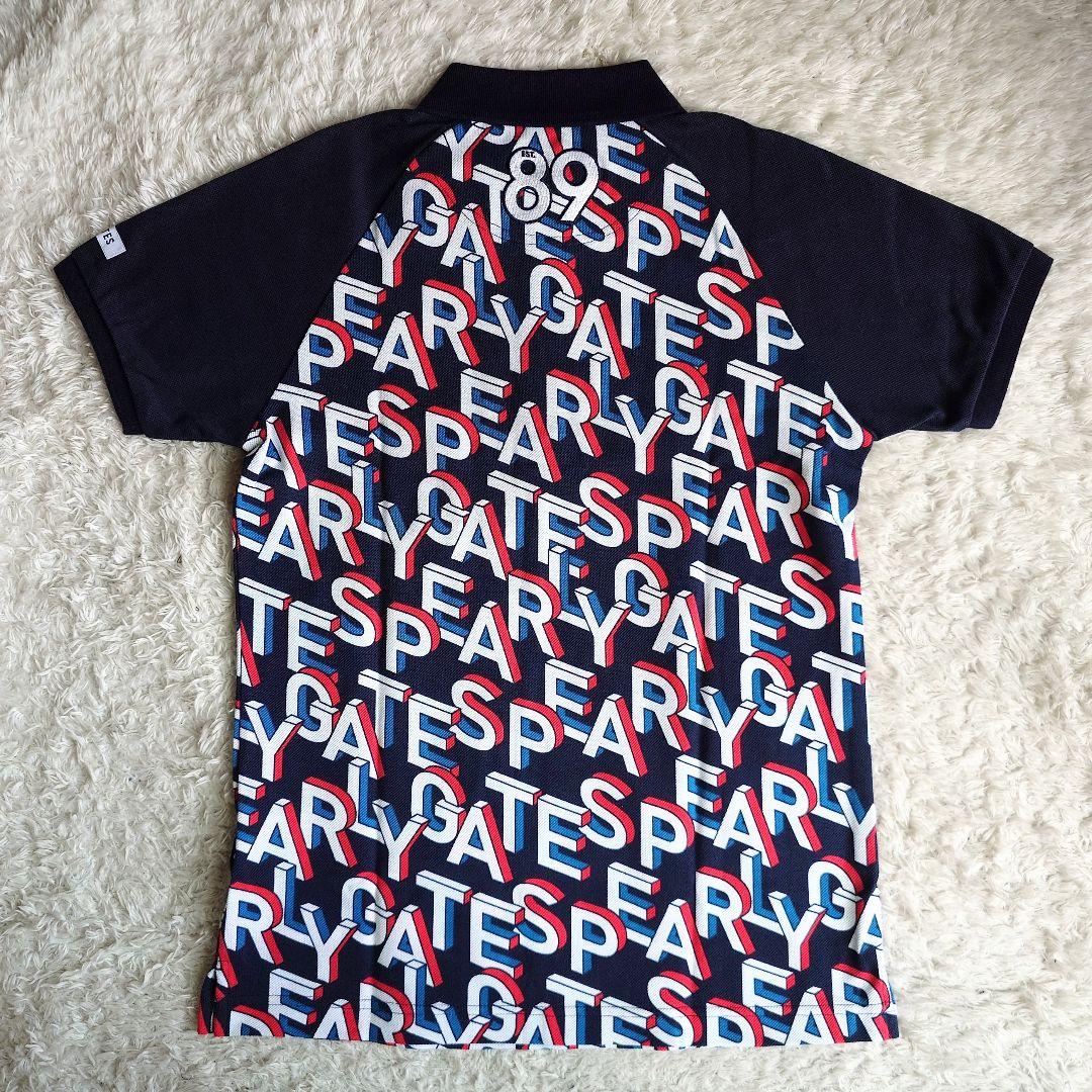 新品/タグ付き パーリーゲイツ 半袖 ポロシャツ 速乾 刺繍ワッペン PGロゴ