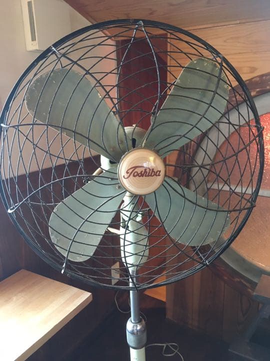 TOSHIABA 鉄羽扇風機　ビンテージ　昭和レトロ