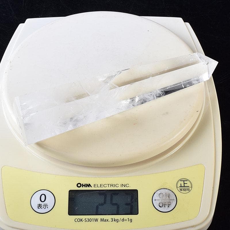 風水　縁起物　水晶　クリアクォーツ　台付　置物　2点まとめて　C　8196