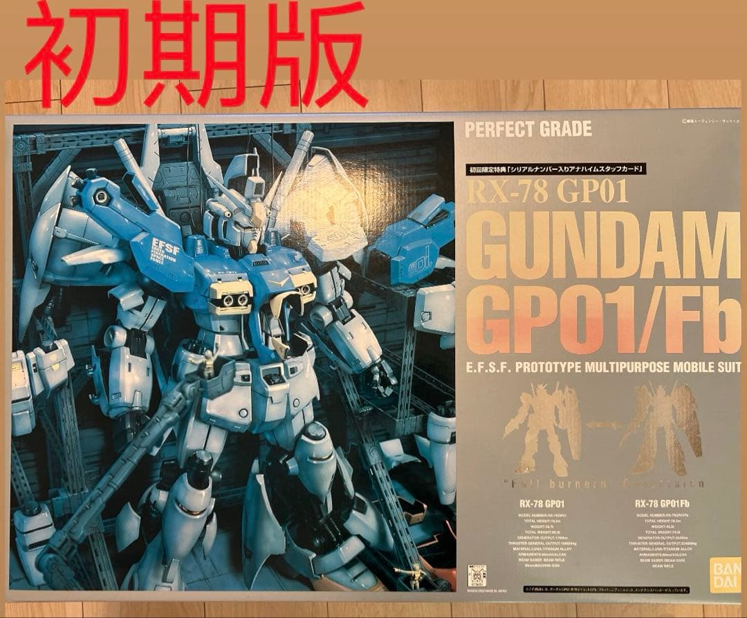 初回限定特典付属PG RX-78GP01/Fb RX-78 GP01/FB