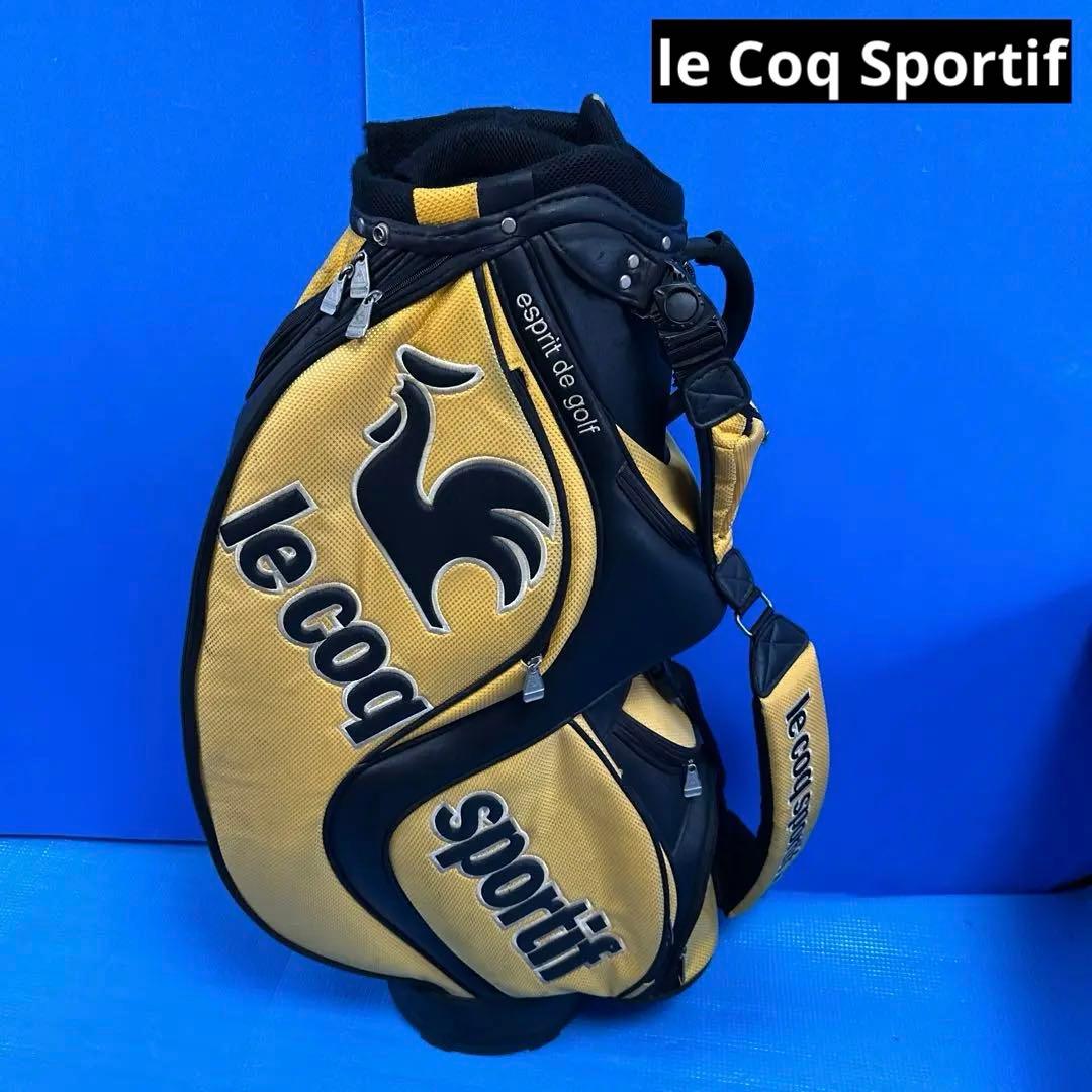 le Coq Sportif キャディバッグ イエロー/ブラック