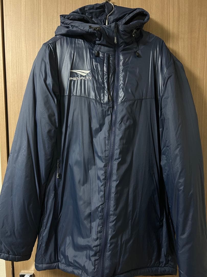 【試着のみ】ペナルティ ハーフコート 大人用 サッカー フットサル 中綿コート