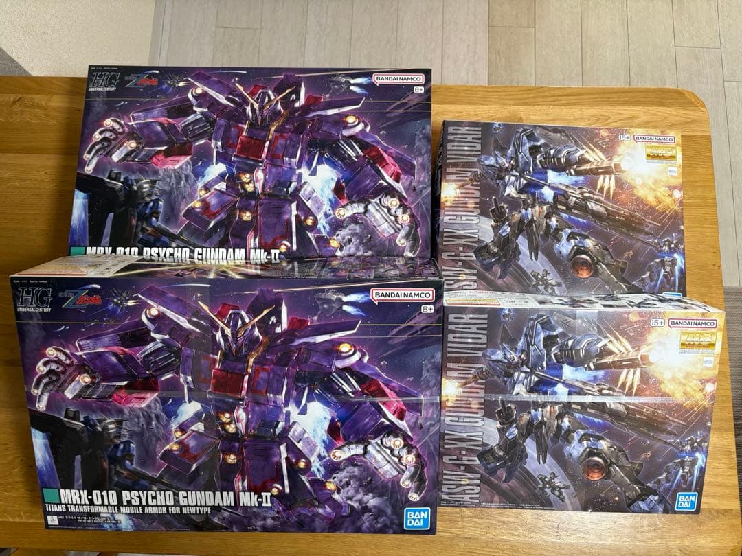 HG サイコガンダムmk-Ⅱ、ガンダムヴィダール4個セット