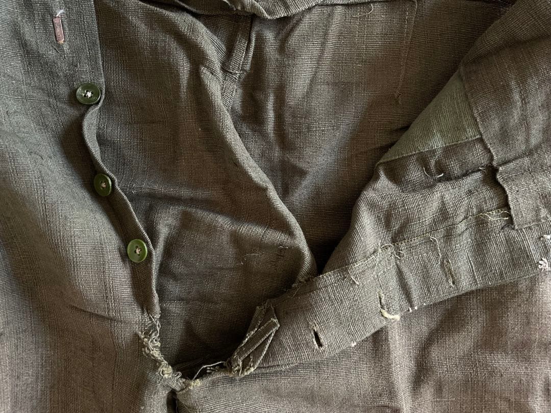 ミッちゃん戦争遺物！戦時下の「警防団」制服〔略帽/上着/ズボン〕３点セット