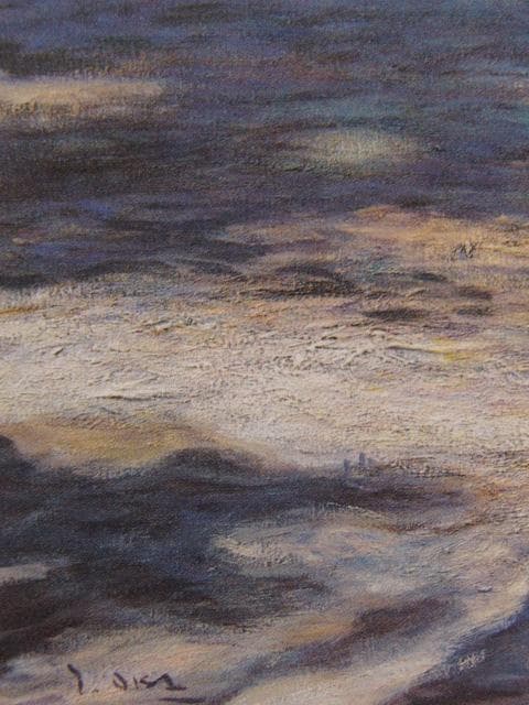 岡義美、ノルマンディ、希少な画集より、新品高級額・額装付